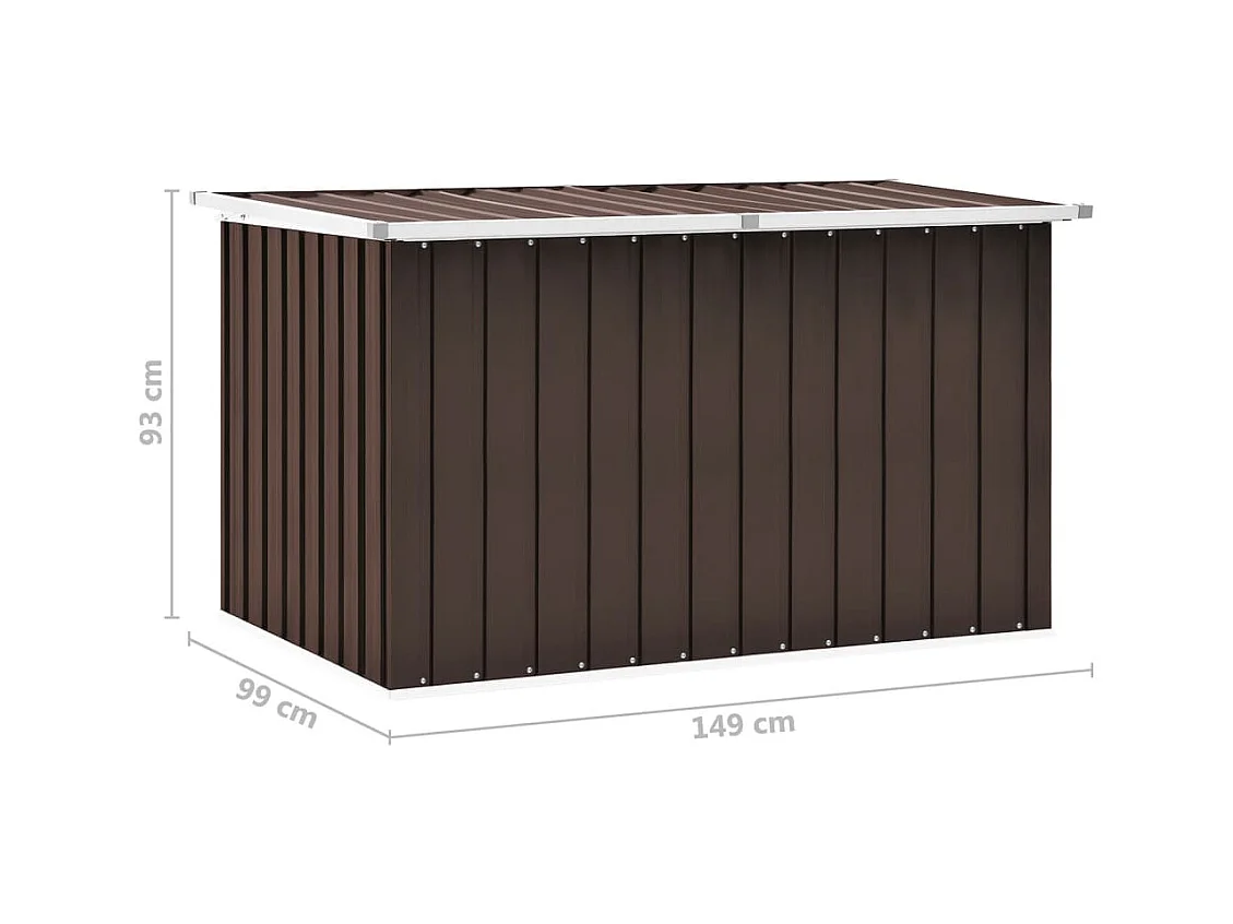 Boîte de rangement de jardin Marron 149x99x93