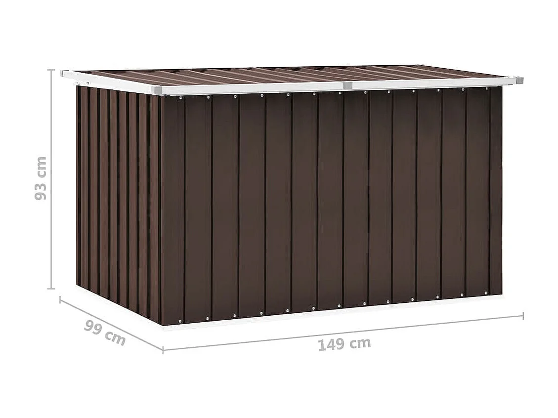 Boîte de rangement de jardin Marron 149x99x93