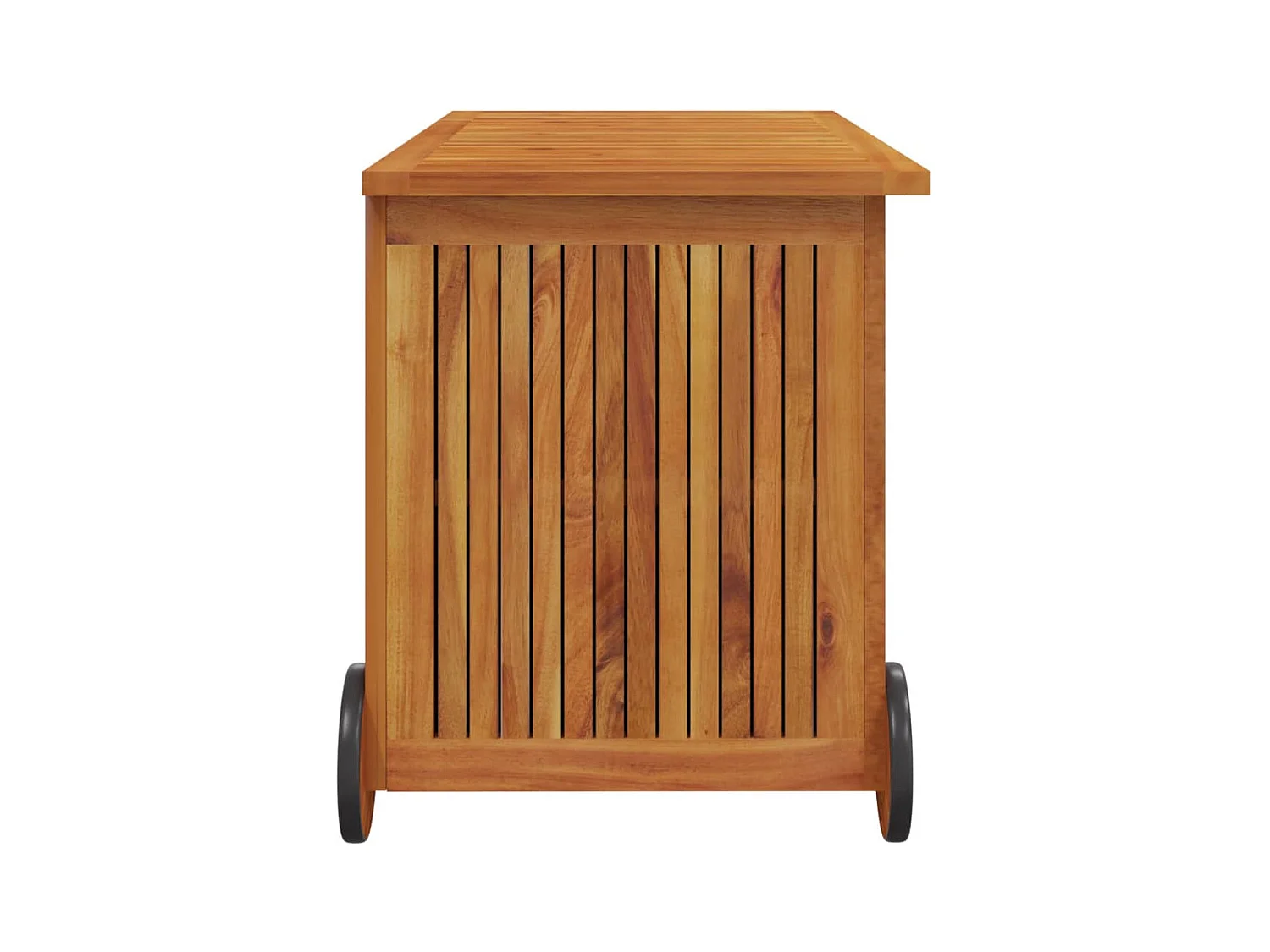 Boîte de rangement de jardin avec roues 90x50x58 Bois acacia