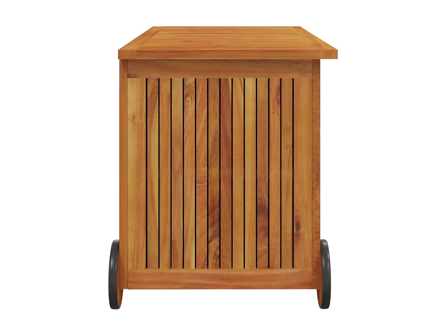 Boîte de rangement de jardin avec roues 90x50x58 Bois acacia