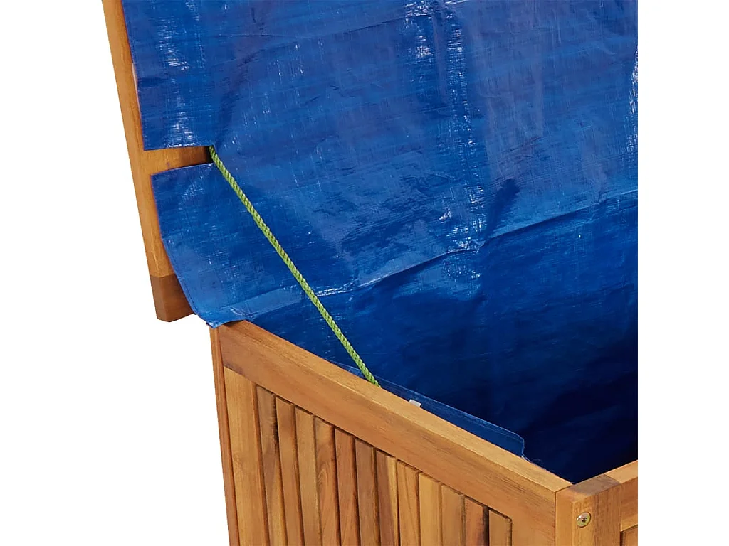 Boîte de rangement de jardin avec roues 90x50x58 Bois acacia