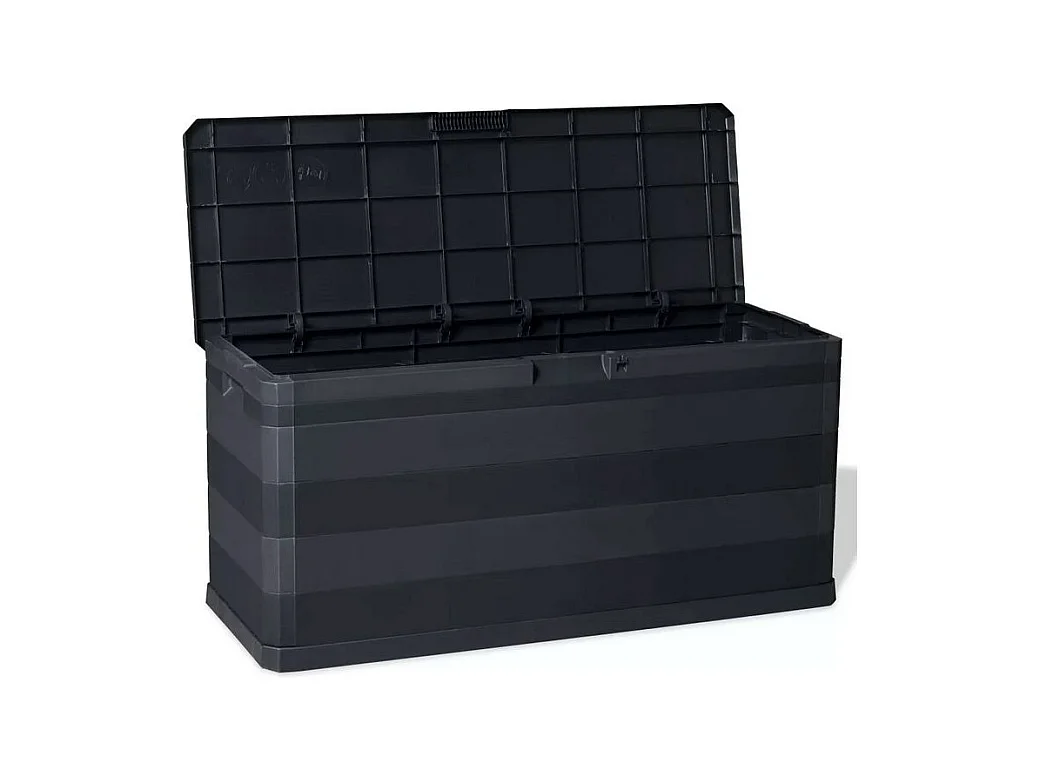 Coffre de rangement polypropylène noir Tinoa