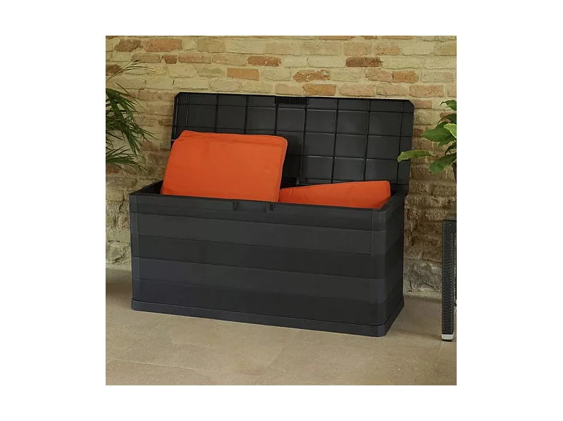 Coffre de rangement polypropylène noir Tinoa