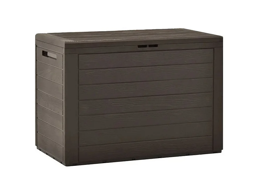 Coffre de rangement jardin polypropylène marron Stag 78cm