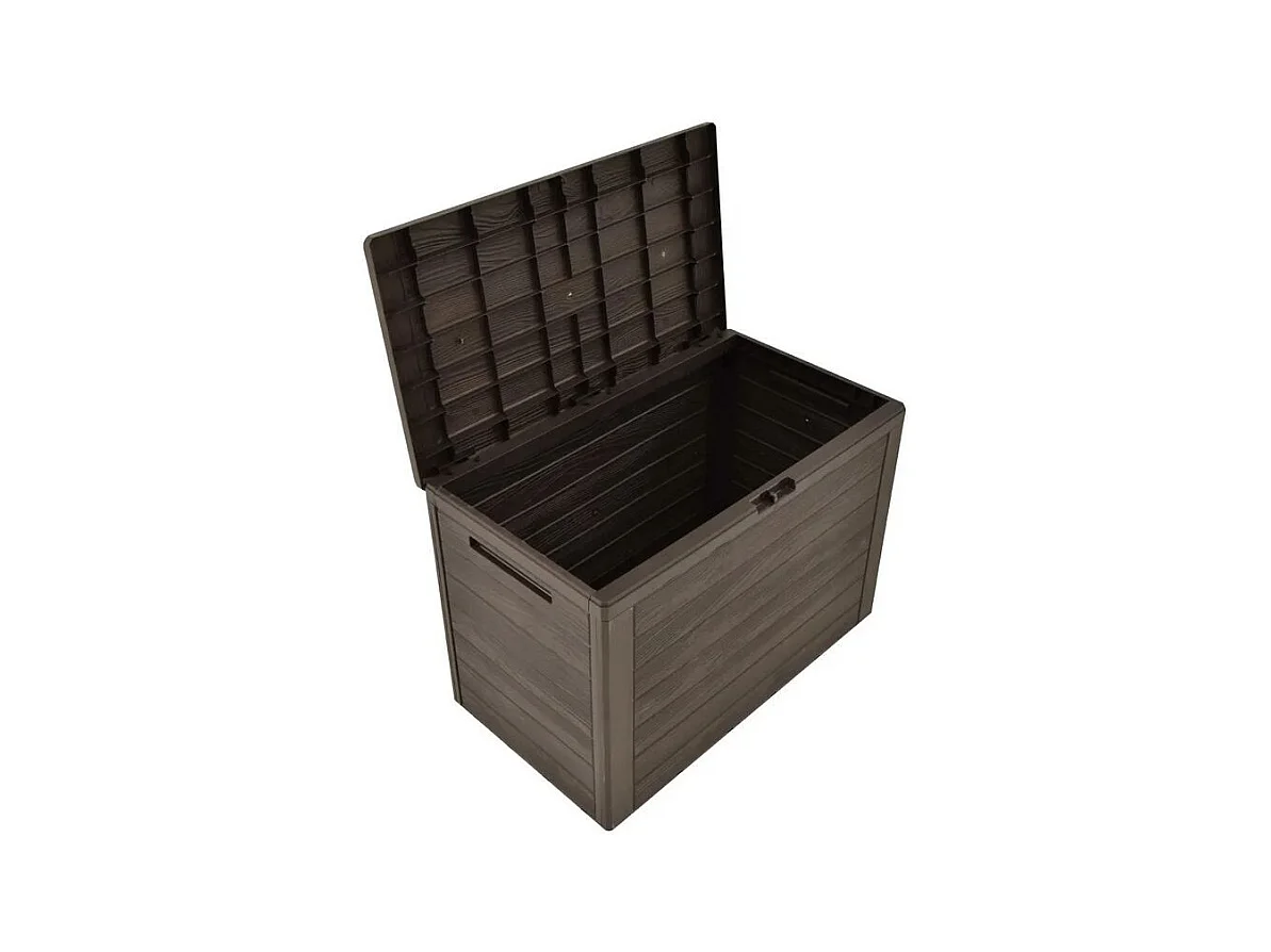 Coffre de rangement jardin polypropylène marron Stag 78cm