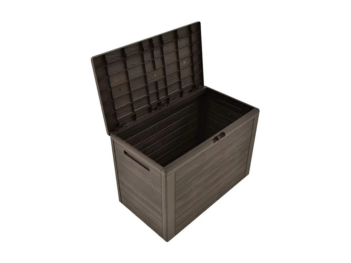 Coffre de rangement jardin polypropylène marron Stag 78cm