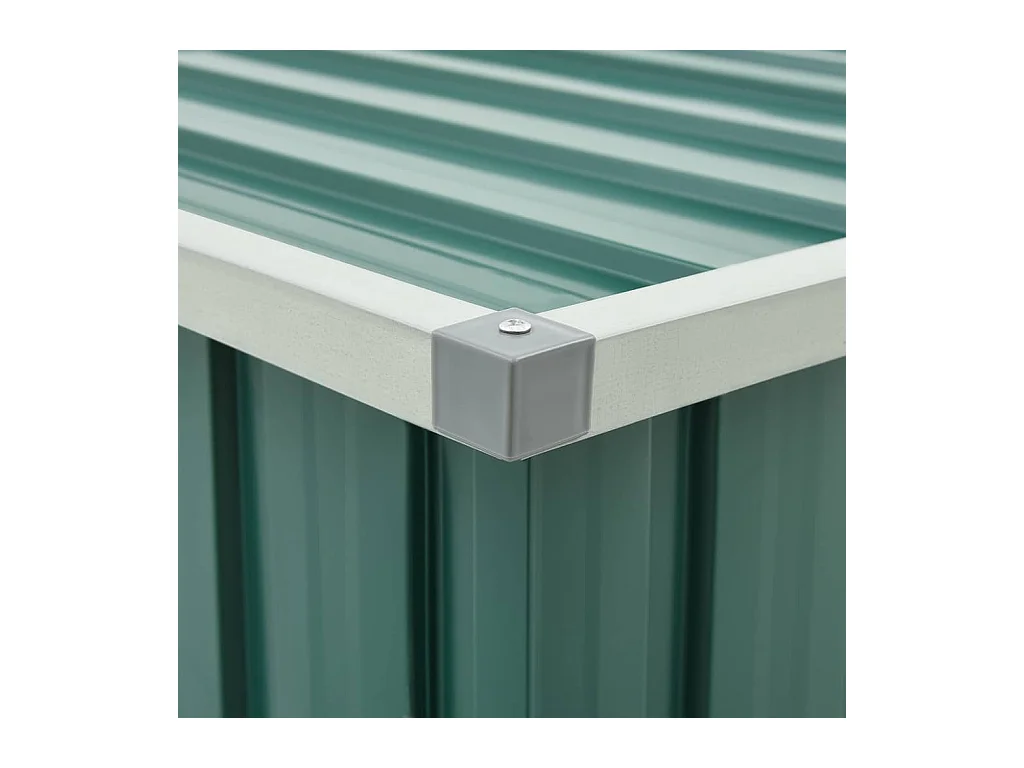 Boîte de rangement de jardin Vert 129x67x65