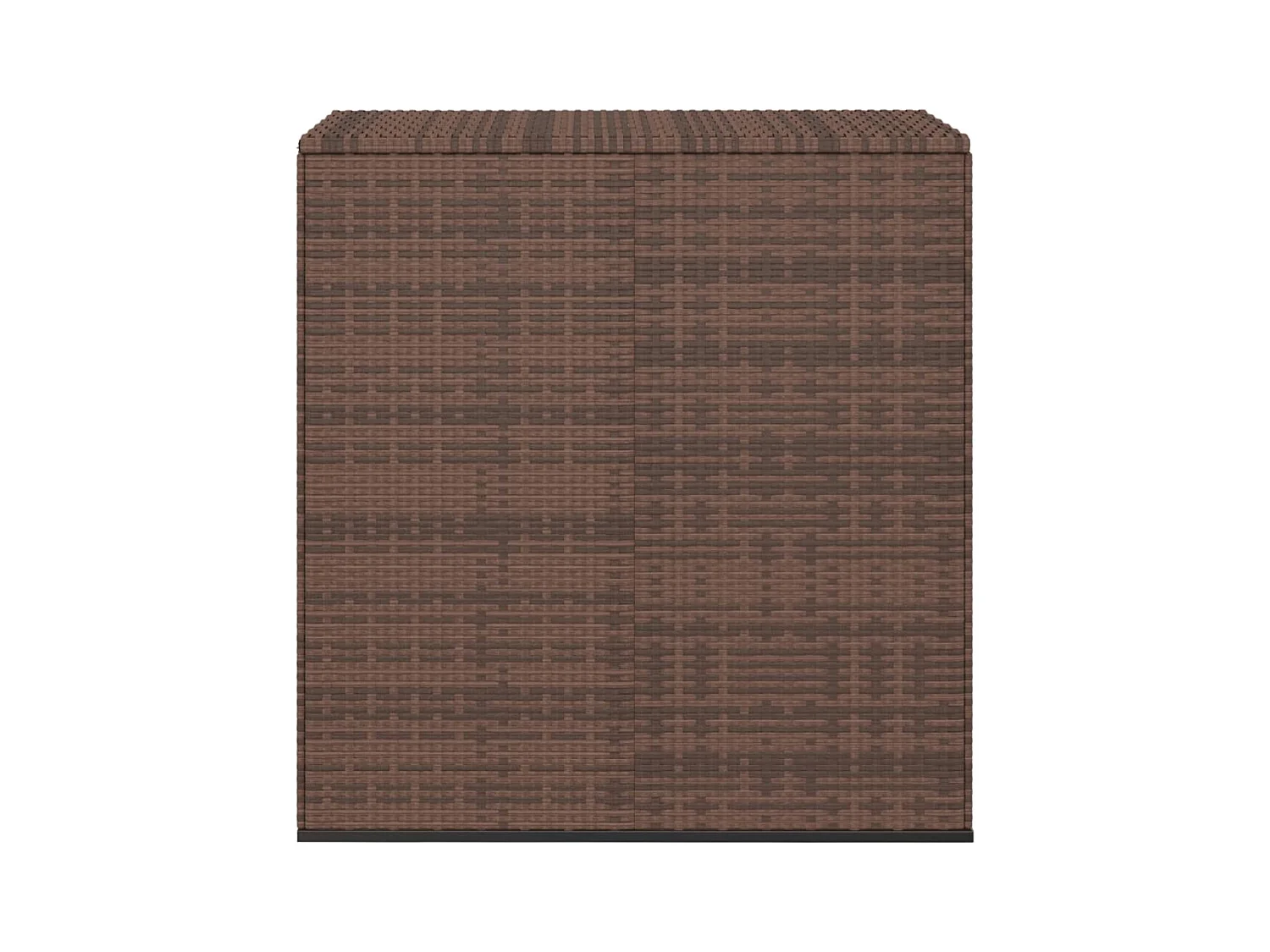 Boîte à coussins de jardin Résine tressée 100x49x103,5 Marron