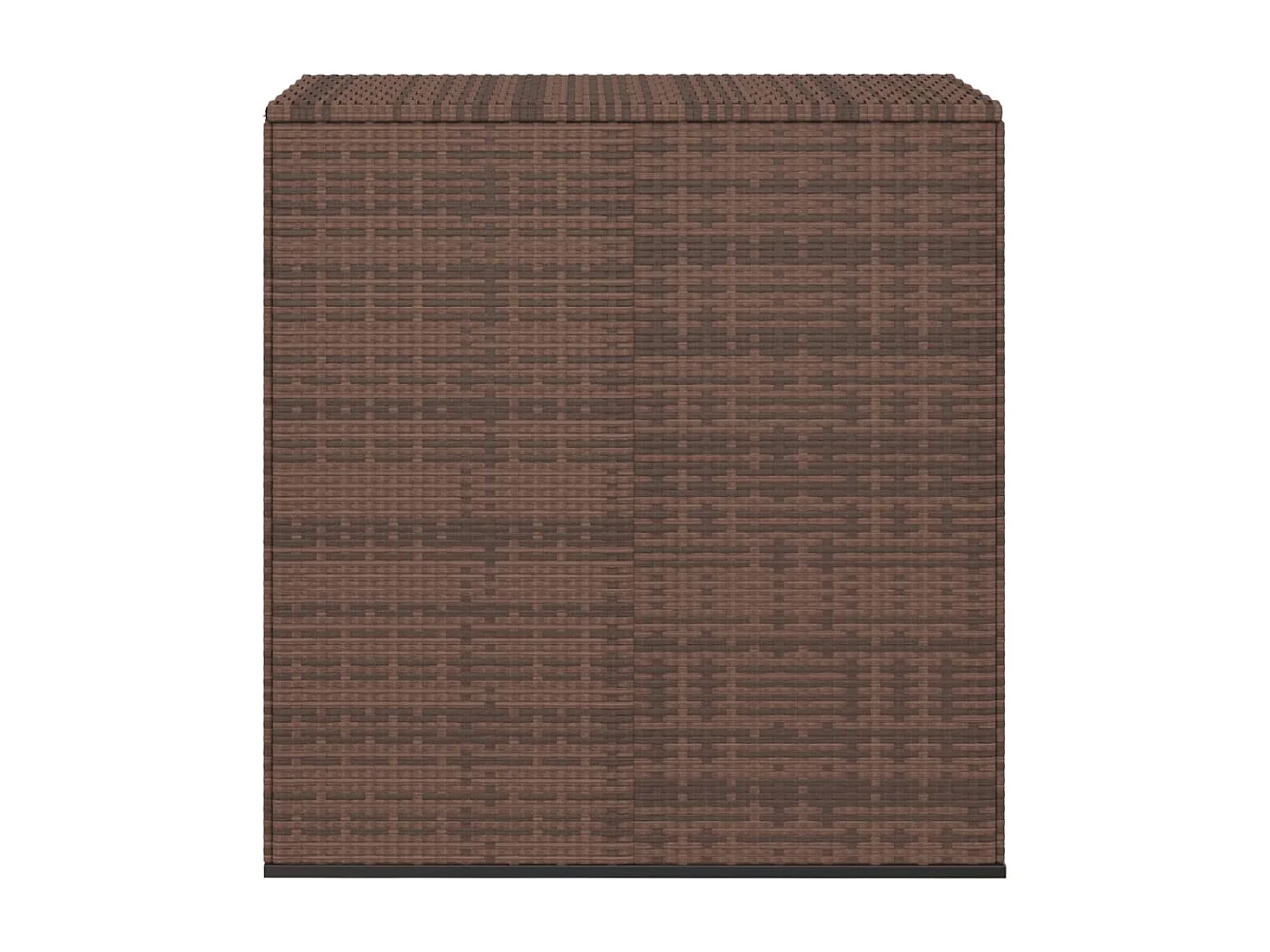 Boîte à coussins de jardin Résine tressée 100x49x103,5 Marron