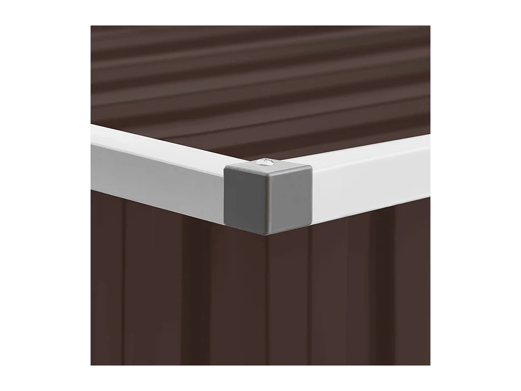 Boîte de rangement de jardin Marron 109x67x65