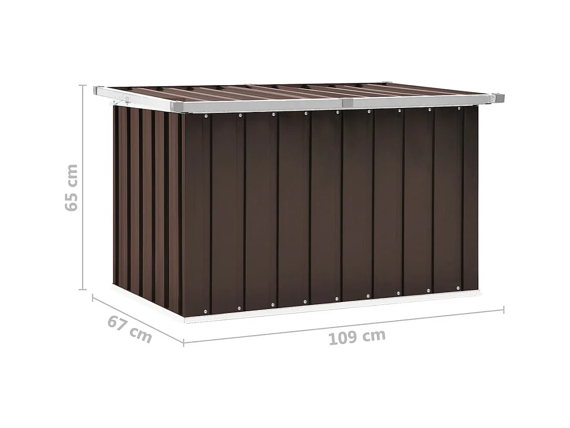 Boîte de rangement de jardin Marron 109x67x65