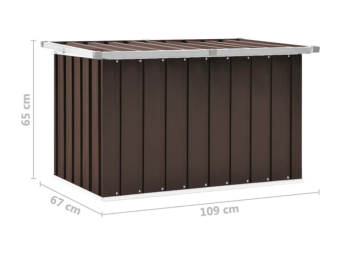 Boîte de rangement de jardin Marron 109x67x65