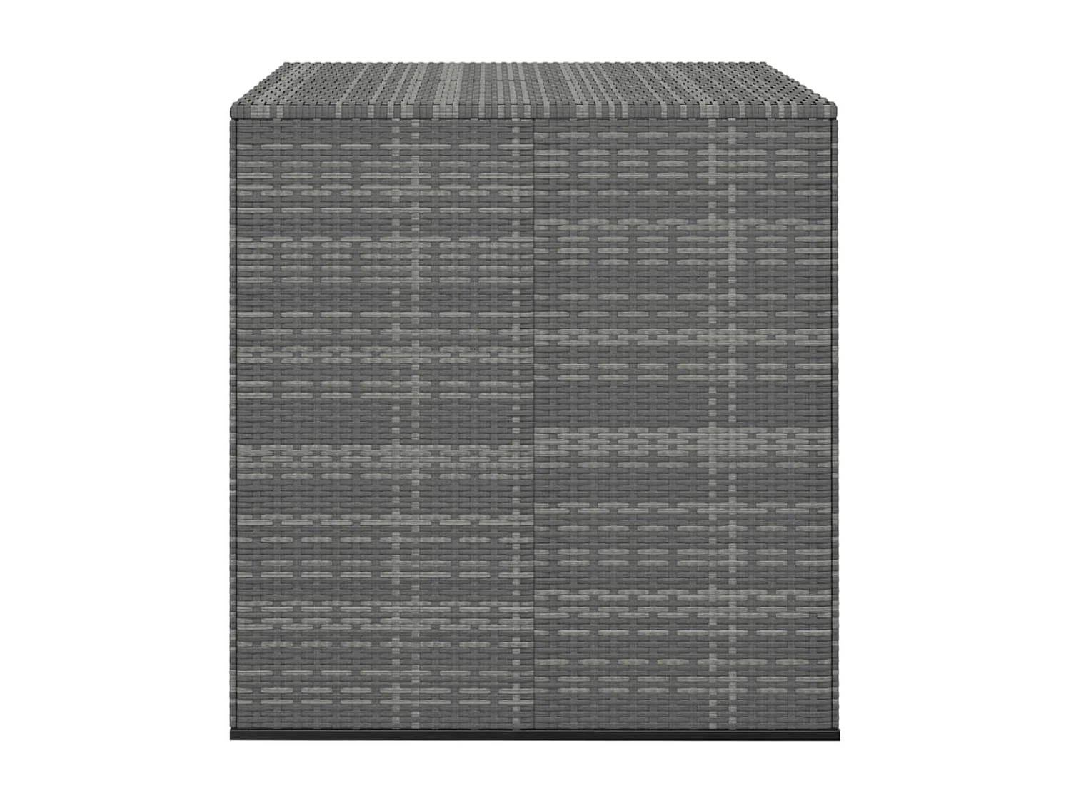 Boîte à coussins de jardin Résine tressée 100x97,5x104 Gris
