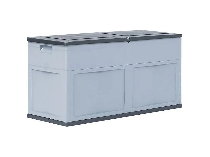 Coffre de rangement jardin plastique gris Cedar