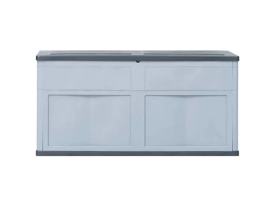 Coffre de rangement jardin plastique gris Cedar