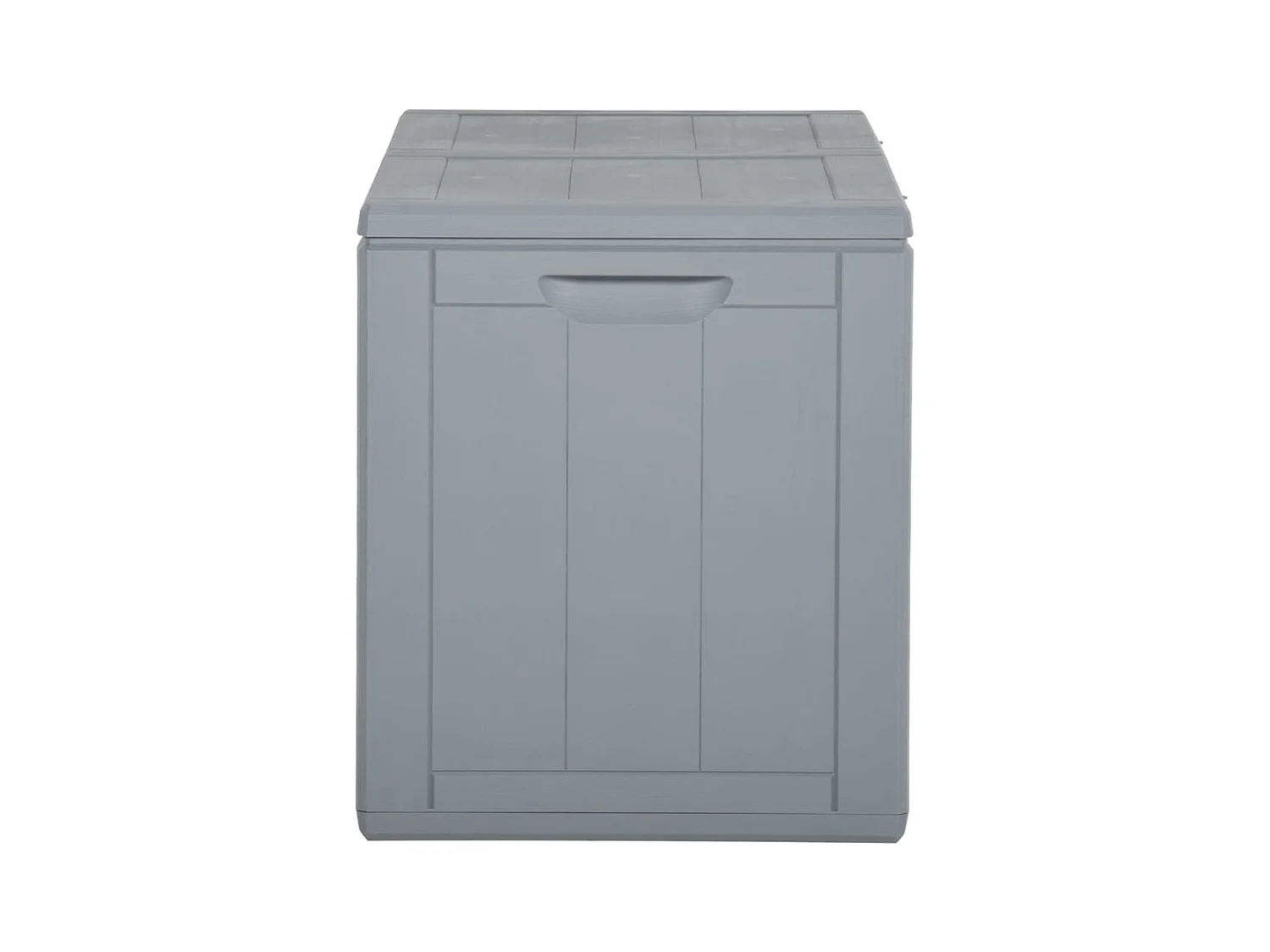 Boîte de rangement de jardin 180 L Gris PP