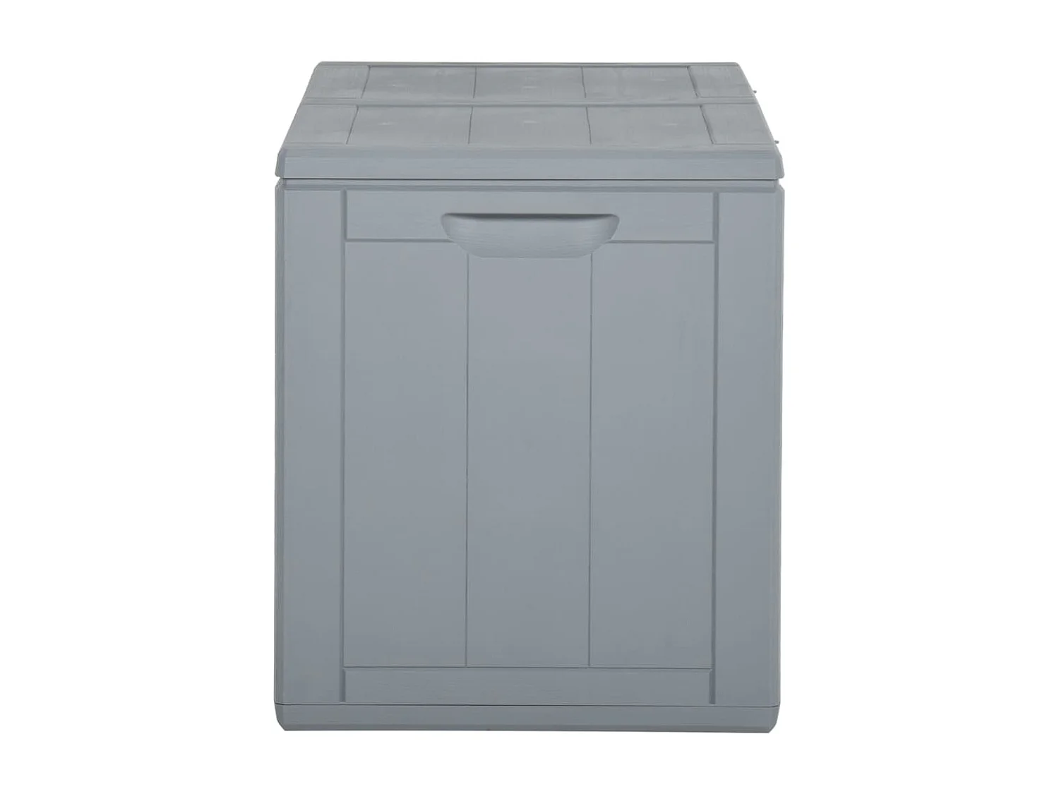 Boîte de rangement de jardin 180 L Gris PP
