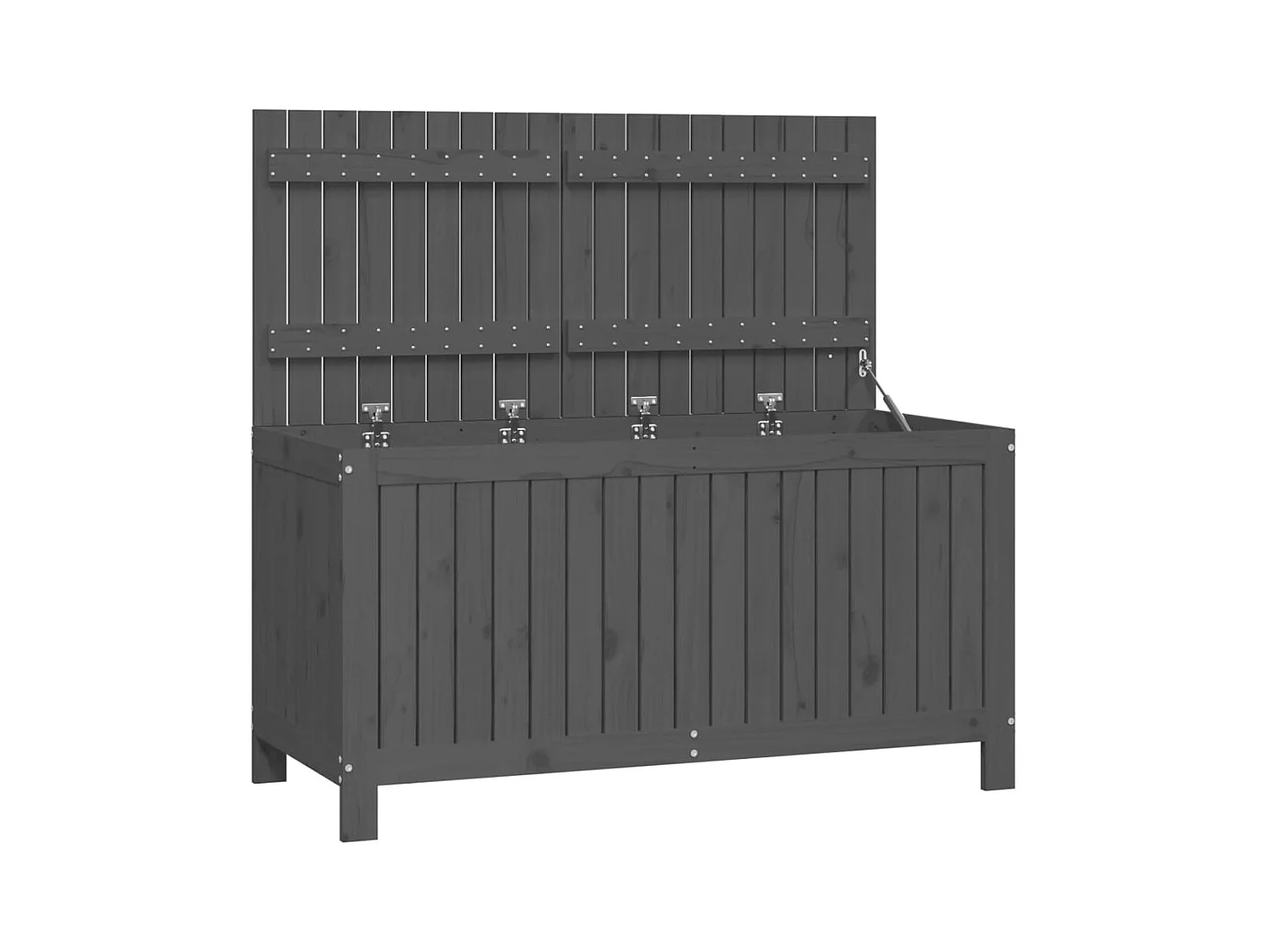 Boîte de rangement de jardin Gris 121x55x64 Bois de pin