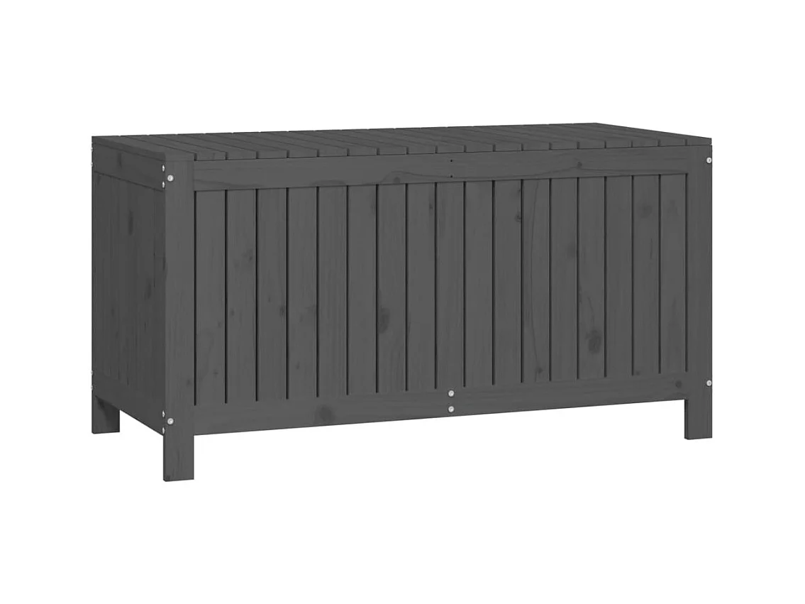 Boîte de rangement de jardin Gris 121x55x64 Bois de pin