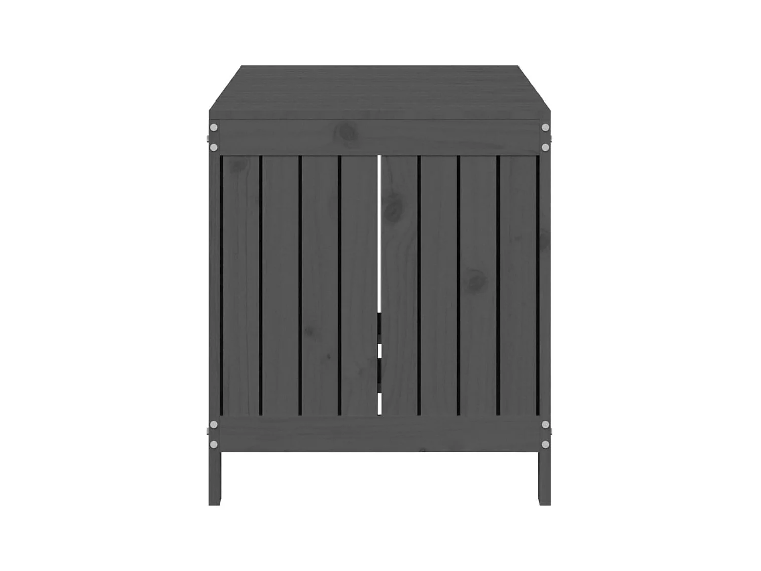 Boîte de rangement de jardin Gris 121x55x64 Bois de pin