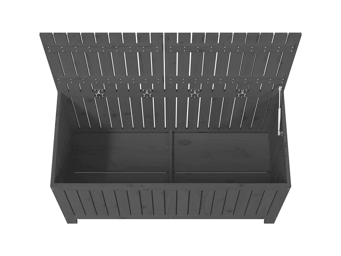 Boîte de rangement de jardin Gris 121x55x64 Bois de pin