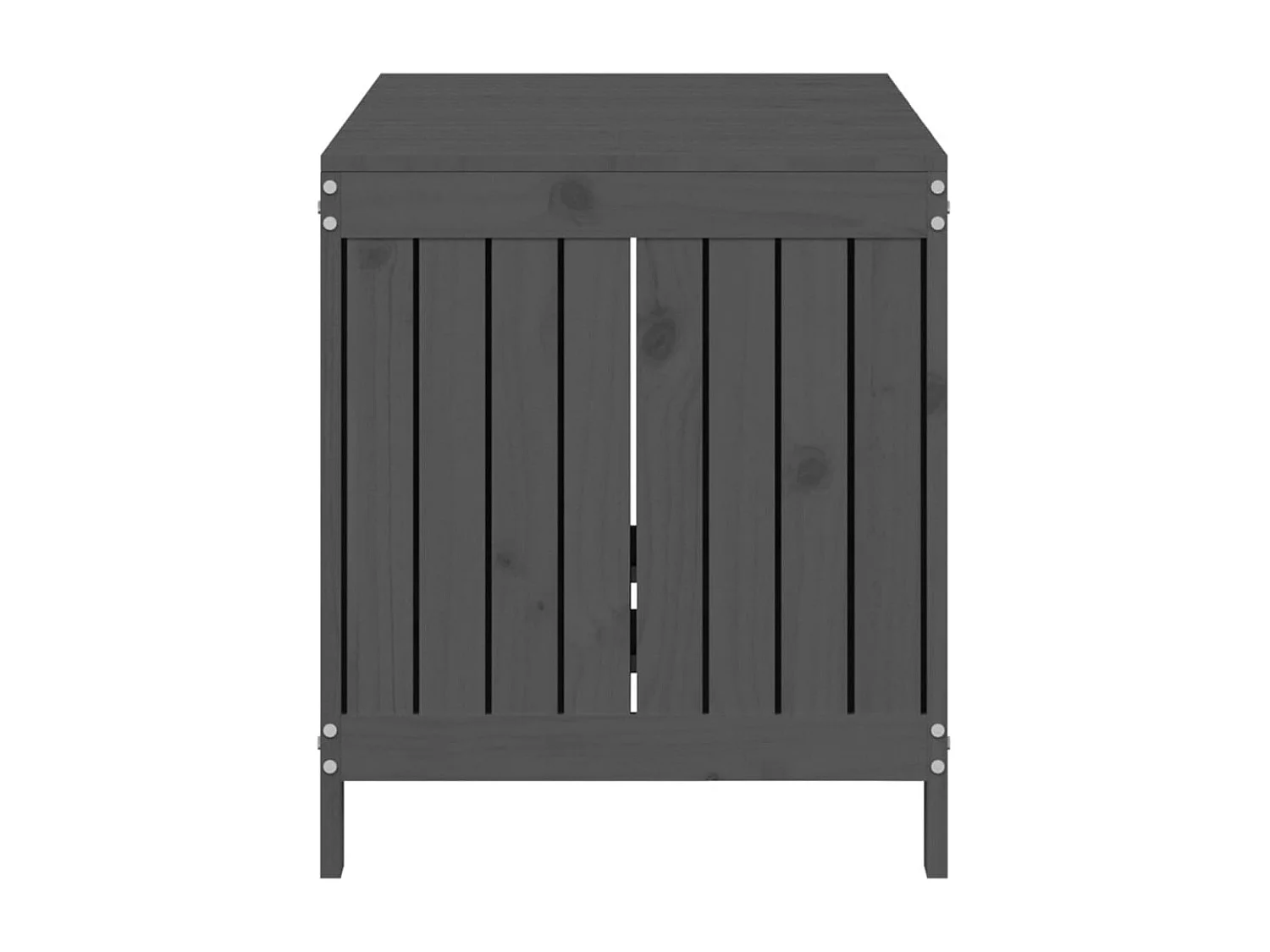 Boîte de rangement de jardin Gris 121x55x64 Bois de pin