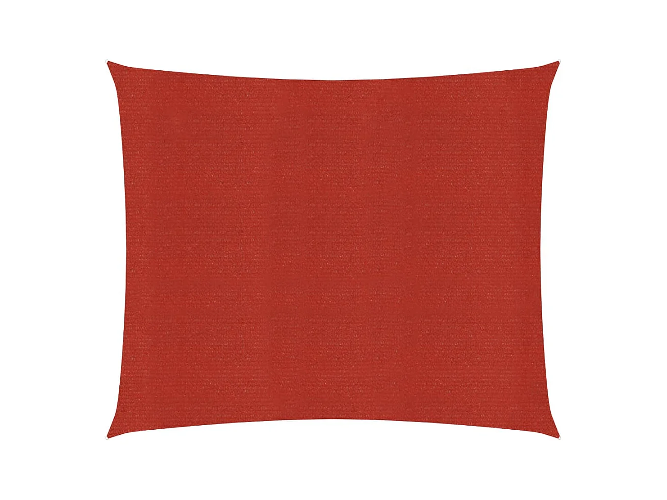 Voile d'ombrage 160 g-m² Rouge 2,5x2,5 m PEHD