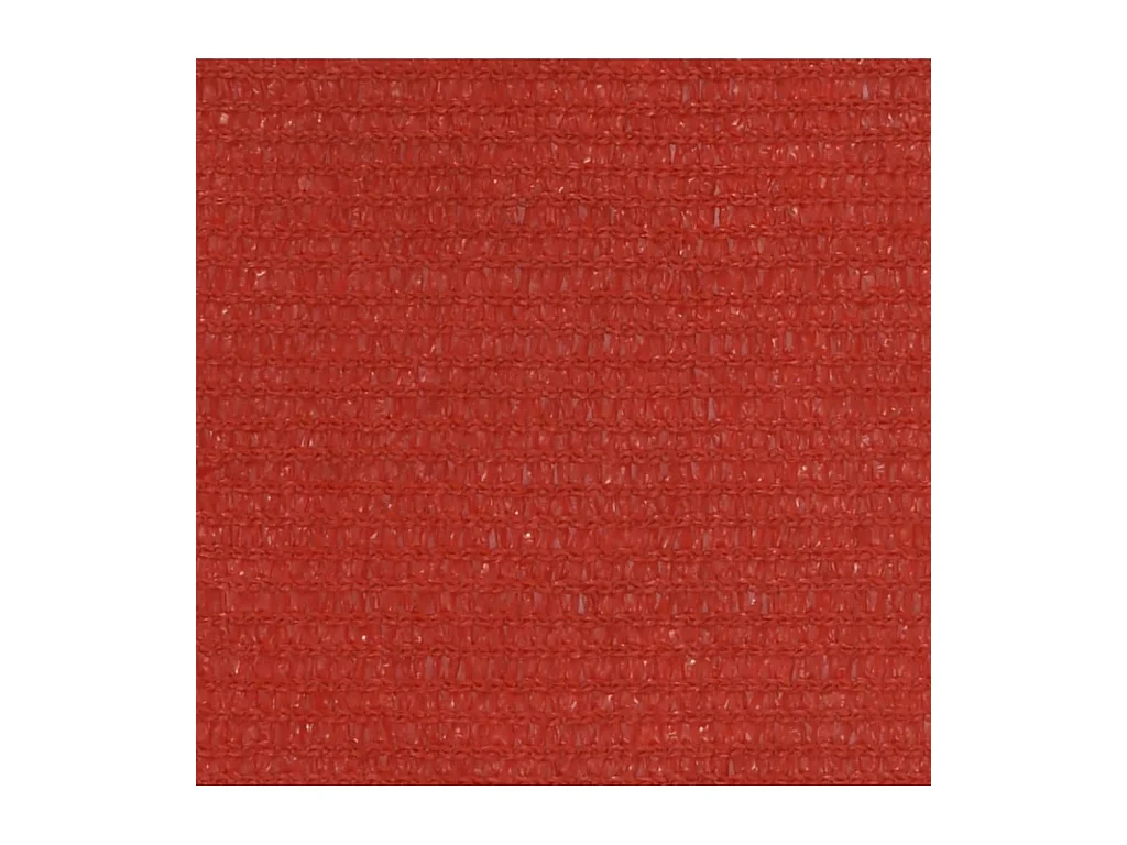 Voile d'ombrage 160 g-m² Rouge 2,5x2,5 m PEHD