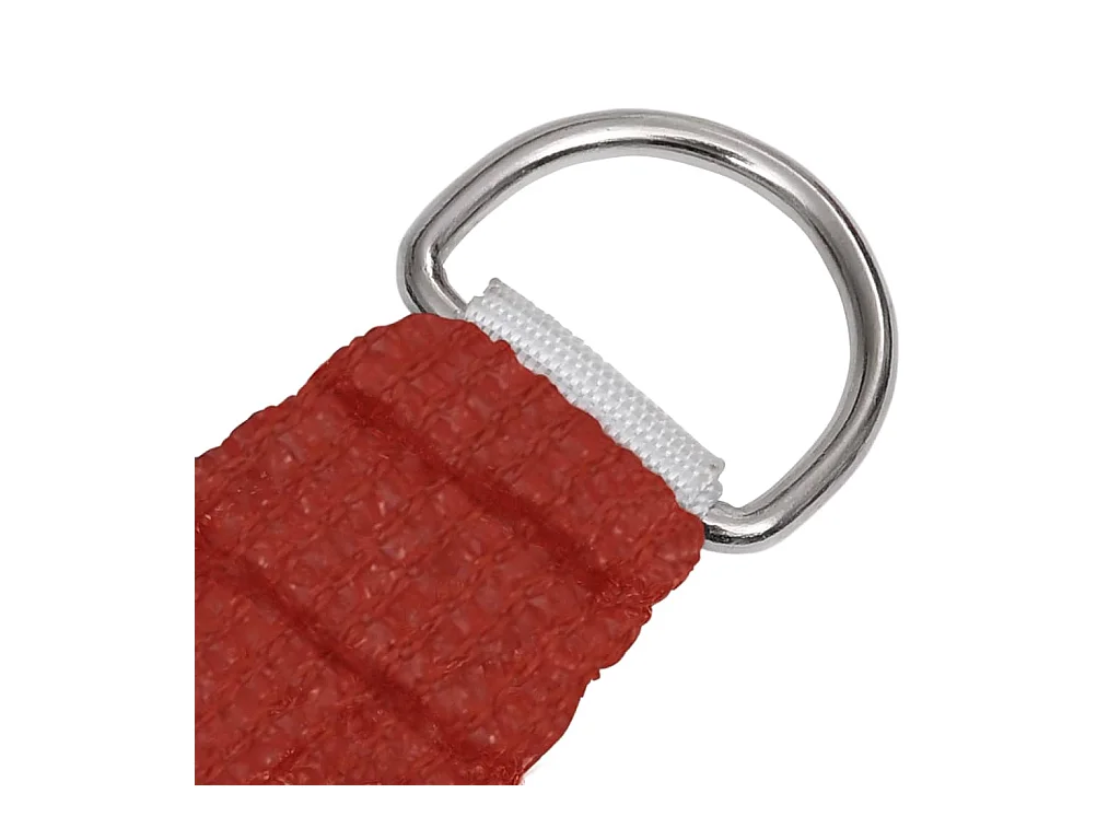 Voile d'ombrage 160 g-m² Rouge 2,5x2,5 m PEHD
