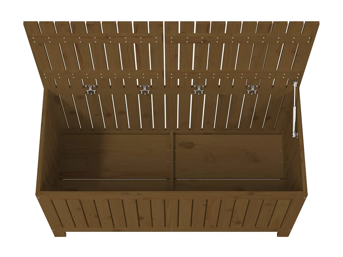 Boîte de rangement de jardin Marron miel 121x55x64 Bois pin