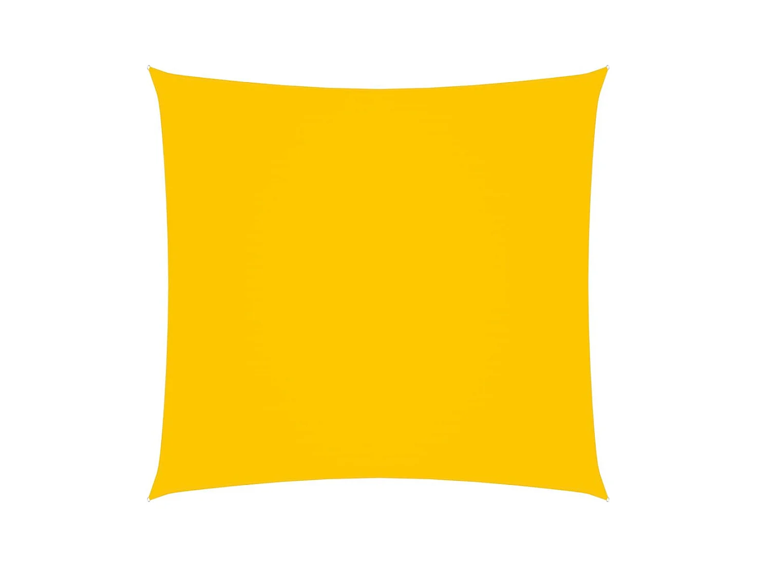 Voile de parasol Tissu Oxford carré 4,5x4,5 m Jaune