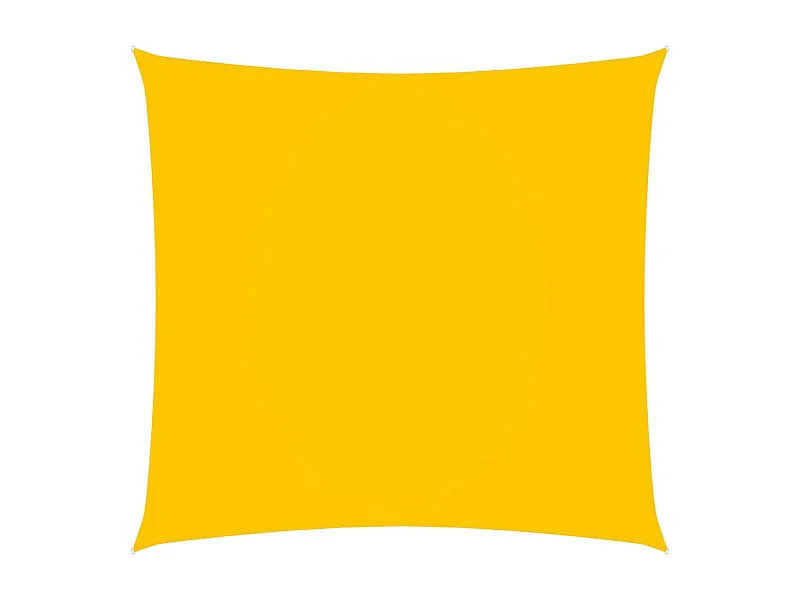 Voile de parasol Tissu Oxford carré 4,5x4,5 m Jaune