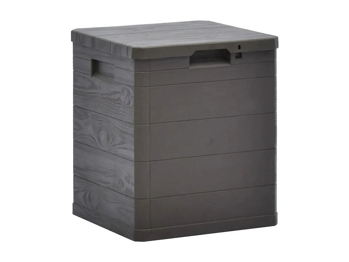 Coffre de rangement plastique marron Nited 42cm