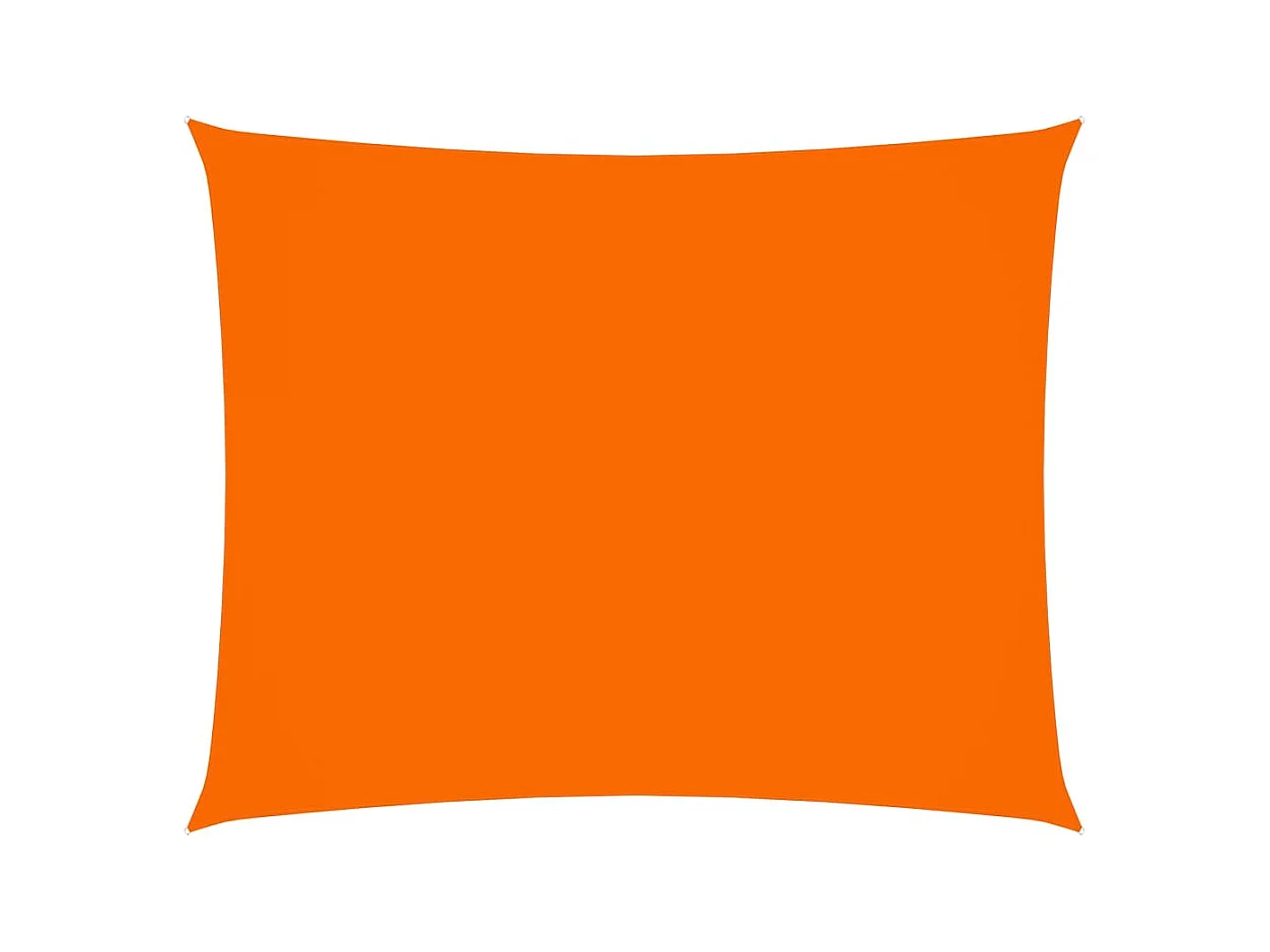Voile de parasol Tissu Oxford rectangulaire 4x5 m Orange