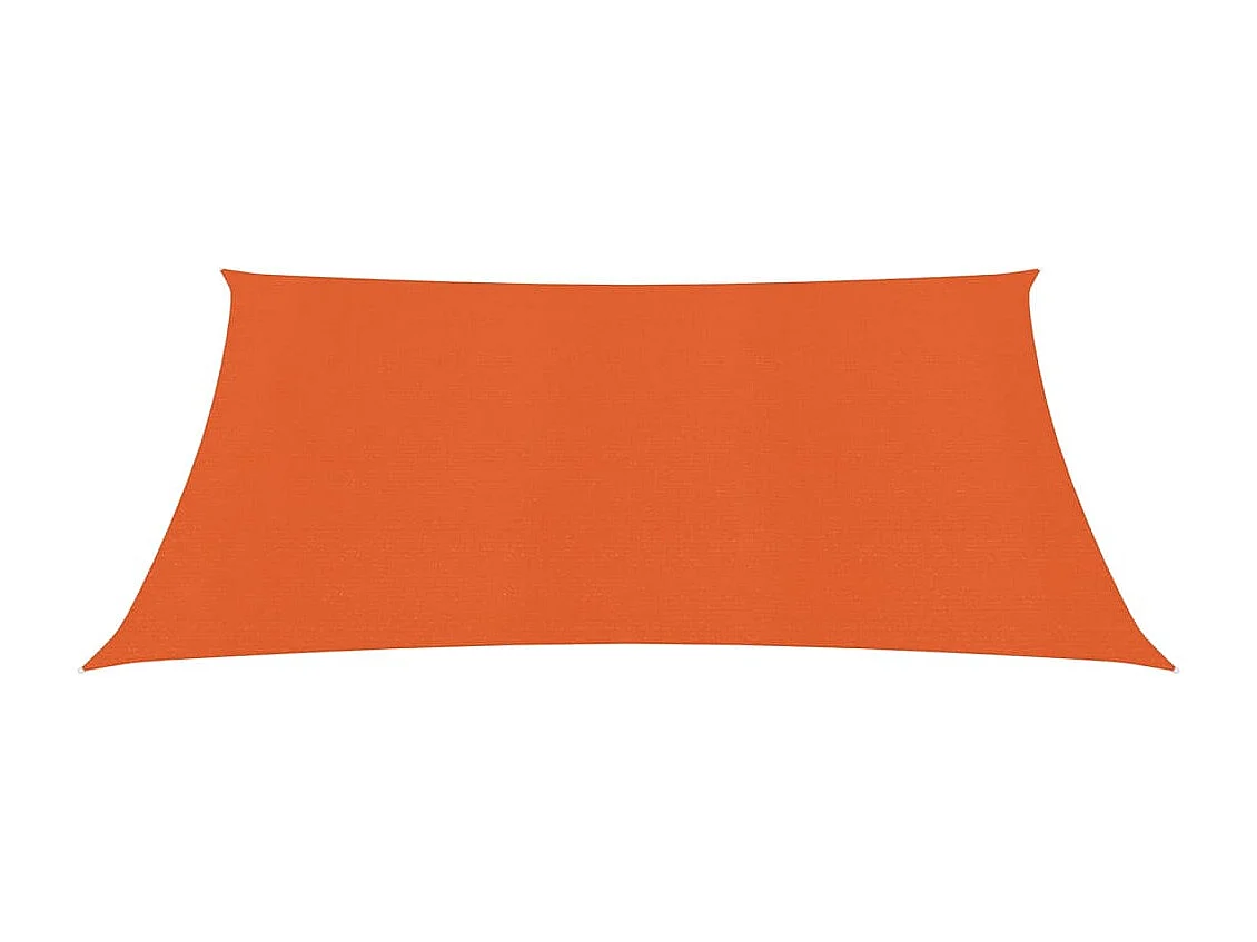 Voile d'ombrage 160 g-m² Orange 2x2 m PEHD