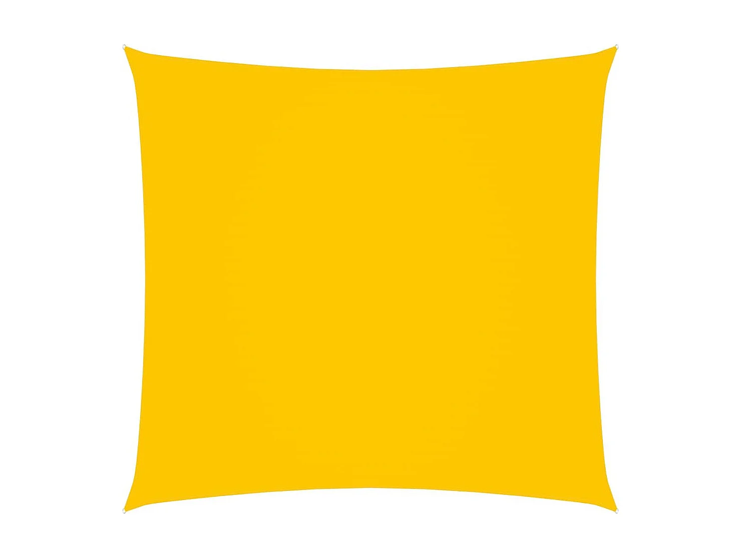 Voile de parasol Tissu Oxford carré 2,5x2,5 m Jaune