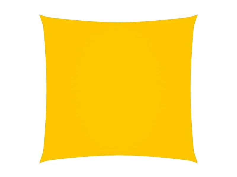 Voile de parasol Tissu Oxford carré 2,5x2,5 m Jaune