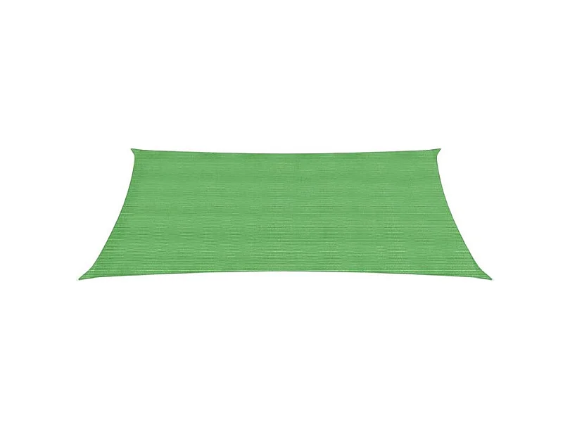 Voile d'ombrage 160 g-m² rectangulaire vert clair 2,5x5 m PEHD