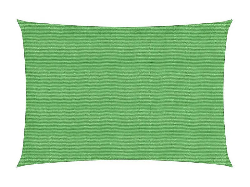 Voile d'ombrage 160 g-m² rectangulaire vert clair 2,5x5 m PEHD