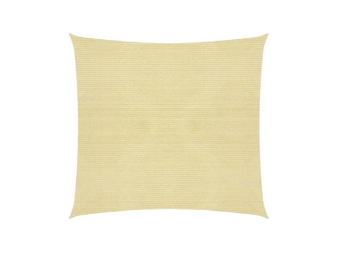 Voile d'ombrage 160 g-m² Beige 3x3 m PEHD