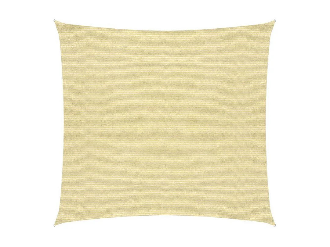 Voile d'ombrage 160 g-m² Beige 3x3 m PEHD