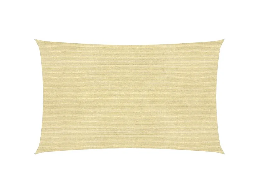 Voile d'ombrage 160 g-m² Beige 3x5 m PEHD