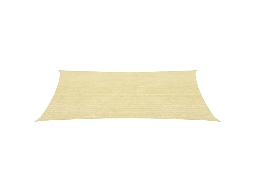 Voile d'ombrage 160 g-m² Beige 3x5 m PEHD