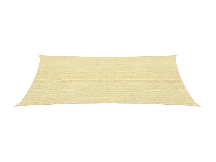 Voile d'ombrage 160 g-m² Beige 3x5 m PEHD