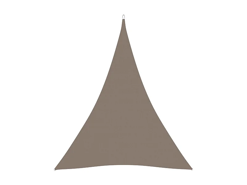 Voile de parasol Tissu Oxford triangulaire 3x4x4 m Taupe