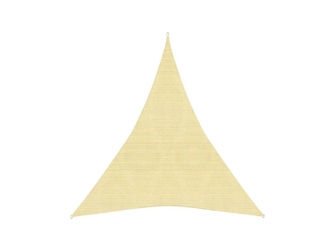 Voile d'ombrage 160 g-m² Beige 3x4x4 m PEHD