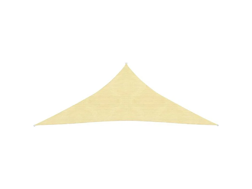 Voile d'ombrage 160 g-m² Beige 3x4x4 m PEHD