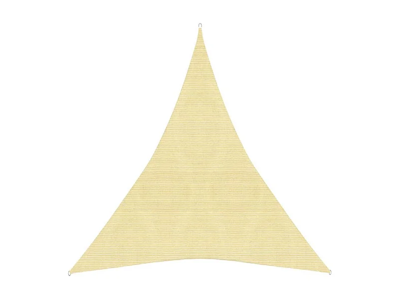 Voile d'ombrage 160 g-m² Beige 3x4x4 m PEHD