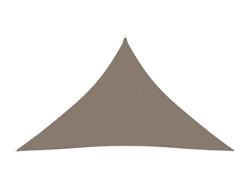 Voile de parasol Tissu Oxford triangulaire 3x3x4,24 m Taupe