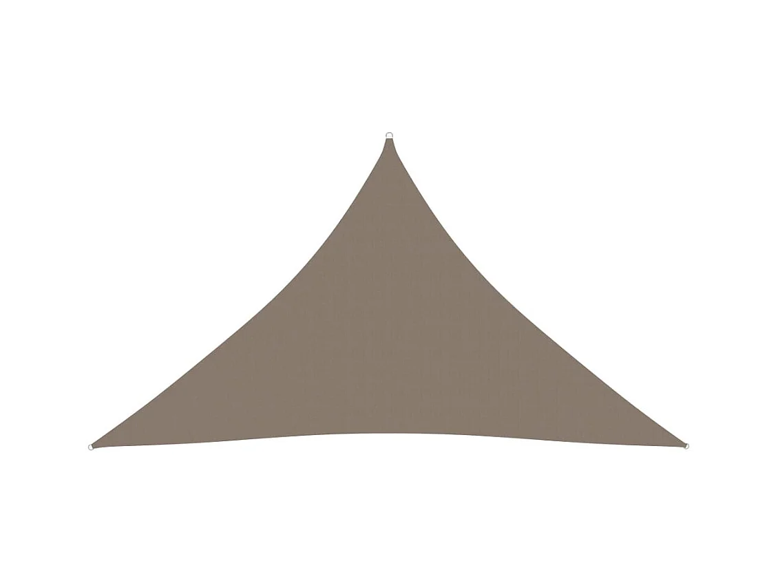 Voile de parasol Tissu Oxford triangulaire 3x3x4,24 m Taupe